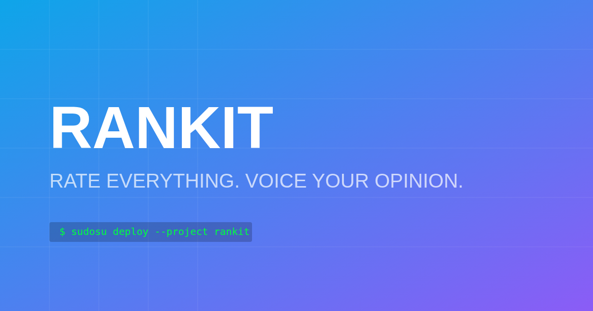 RankIt — ranking dashboard